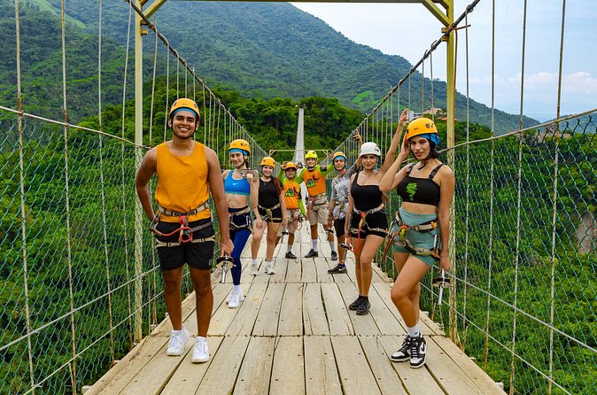 Express zippers + Longer suspension bridge - The highlight: Puente Colgante El Jorullo bridge walk