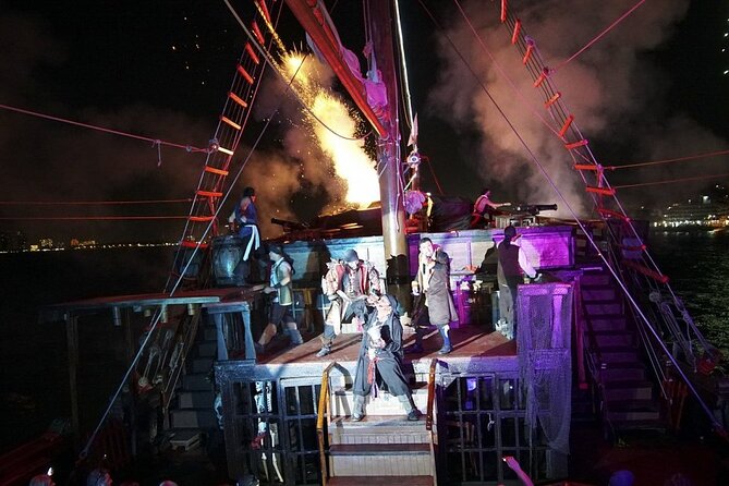 Incredible Nightly Pirate Show in the Bay of Puerto Vallarta - Fireworks and the Night Sky Moment