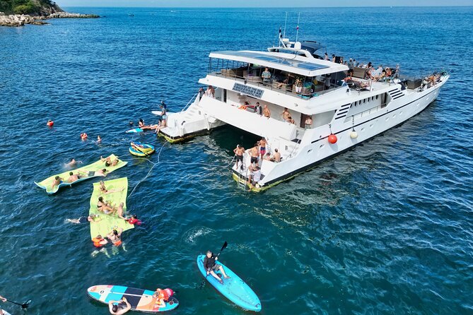 Mega Yacht ALL INCLUSIVE Yelapa Waterfall & Snorkeling Adventure - Food, drinks, and the onboard massage detail