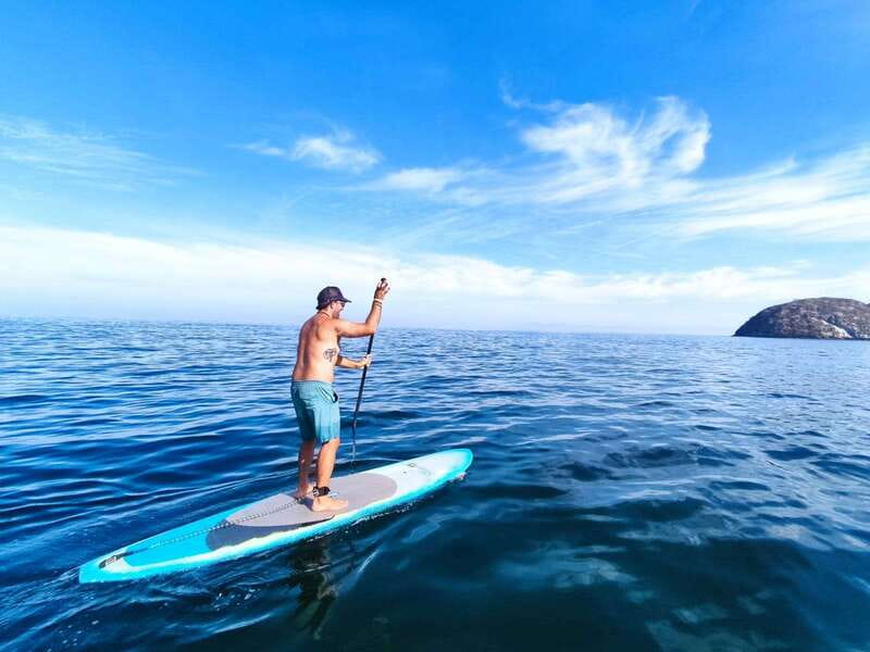 Mismaloya: Stand-Up Paddleboard & Snorkeling to Los Arcos - Photo stop and the quick shift from paddling to swimming