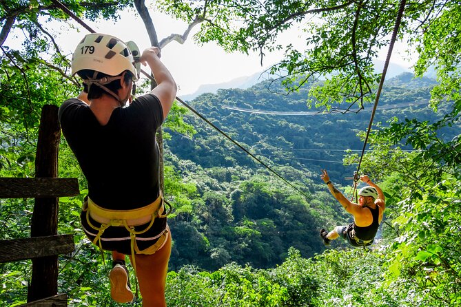 Puerto Vallarta Canopy Tour:Zip-lines and mule ride at the Sierra - What to Bring for Comfort: Shoes, Sun Protection, Repellent, and a Swimsuit