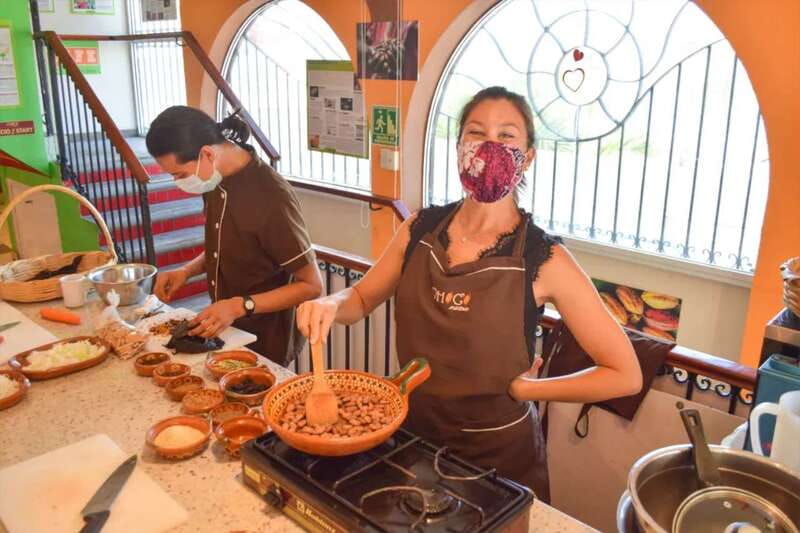 Puerto Vallarta: Mole Poblano Workshop - 10:30 AM at ChocoMuseo: the small-group setup that keeps you involved
