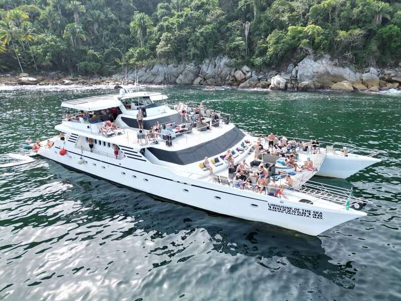 Puerto Vallarta: Yelapa Mega Yacht Cruise - The return cruise: more drinks, more wildlife chances, and a party mood