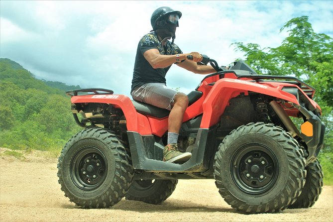 Quads ATV Off Road Adventure - Safety and gear: helmets, goggles, and a guide that keeps control