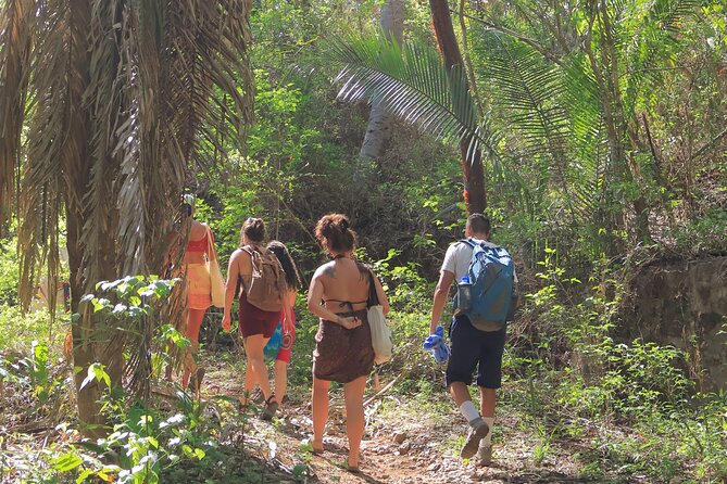 Sunset Hike to a secluded Beach + Mexican snack - The Sunset Beach Moment: Black and Yellow Sand, Swimming Time, and Snacks