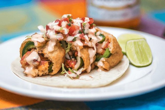 Taco101 - daytime taco walk - all inclusive. - The Taco Lineup: Up to 10 Varieties, Sauces, and the Smoked Marlin Pull